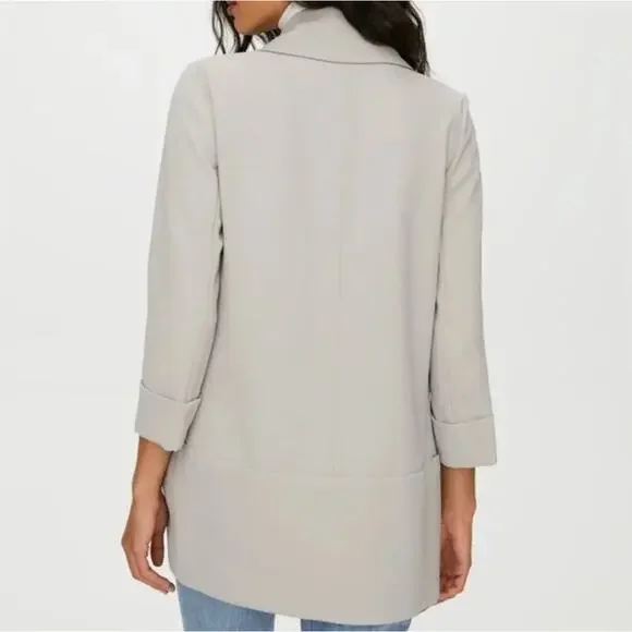 Wilfred Light Gray Draped Blazer - Picture 2 of 6